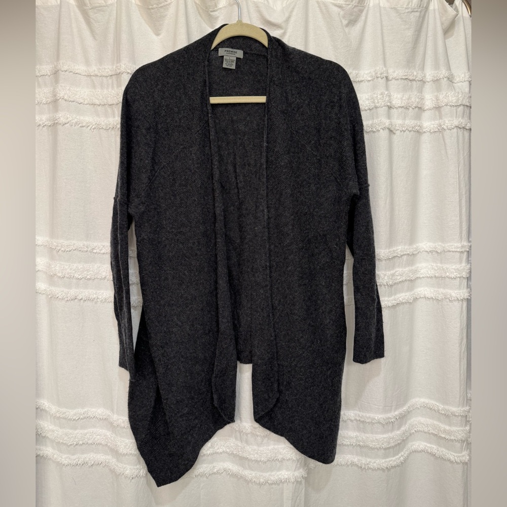 100% Cashmere Drape Cardigan